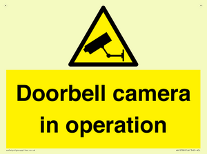 Doorbell camera in operation
